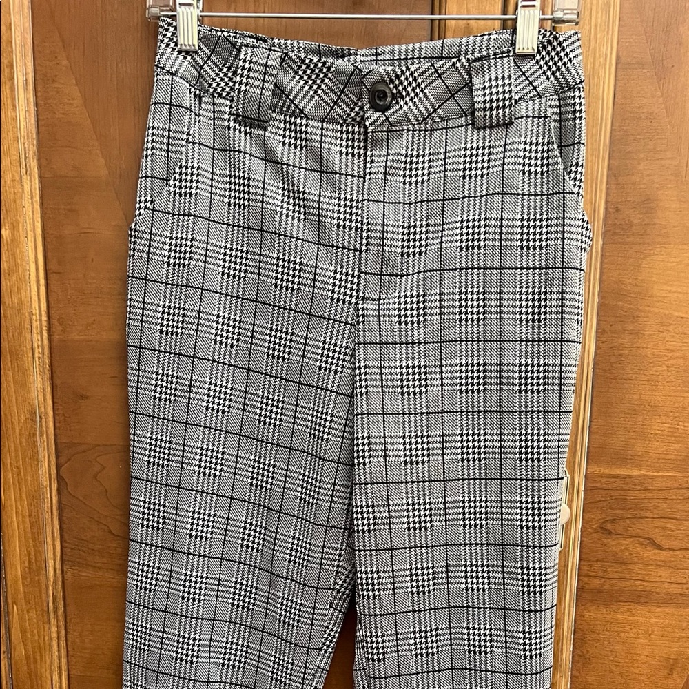 Gray Plaid Joggers